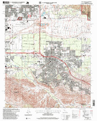 Redlands 1996 topographic map thumbnail