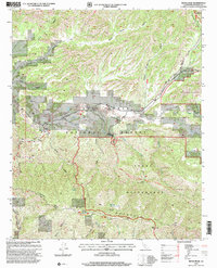 Reyes Peak 1995 topographic map thumbnail