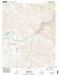 Rio Bravo Ranch 1992 topographic map thumbnail