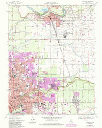 Riverbank 1969 topographic map thumbnail