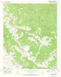Rock Spring Peak 1969 topographic map thumbnail