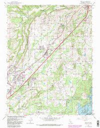 Rocklin 1967 topographic map thumbnail