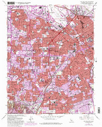 San Jose West 1961 topographic map thumbnail