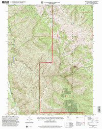 Thatcher Ridge 1995 topographic map thumbnail