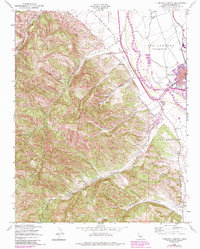 Thompson Canyon 1949 topographic map preview