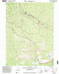 Thompson Peak 2001 topographic map thumbnail