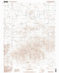 Tiefort Mountains 1996 topographic map thumbnail