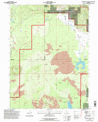 Timbered Crater 1995 topographic map thumbnail