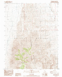 Tin Mountain 1988 topographic map thumbnail