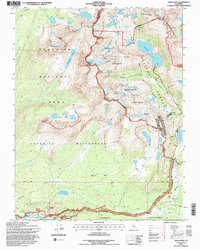 Tioga Pass 1994 topographic map thumbnail