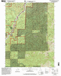 Tombstone Mountain 1998 topographic map thumbnail