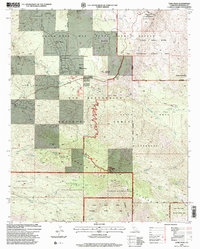 Toro Peak 1996 topographic map thumbnail