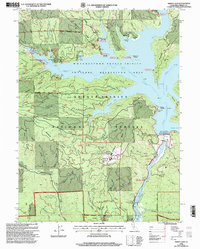 Trinity Dam 1998 topographic map preview