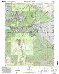 Truckee 2000 topographic map thumbnail