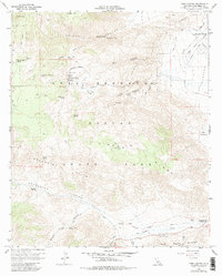 Tubb Canyon 1959 topographic map thumbnail