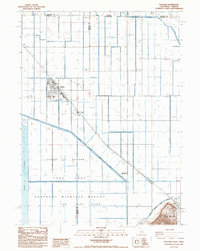 Tulelake 1988 topographic map thumbnail