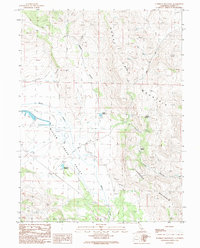 Tunnison Mountain 1989 topographic map thumbnail