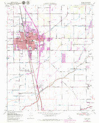 Tulare 1950 topographic map thumbnail