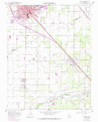 Turlock 1961 topographic map thumbnail