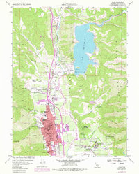 Ukiah 1958 topographic map thumbnail