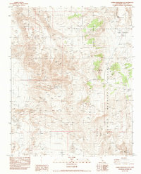 Upper Centennial Flat 1982 topographic map thumbnail