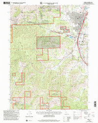 Yreka 2001 topographic map thumbnail