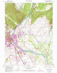 Red Bluff East 1951 topographic map thumbnail