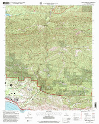 White Ledge Peak 1995 topographic map thumbnail