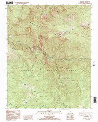 Wren Peak 1992 topographic map thumbnail