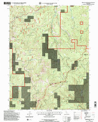 Fredonyer Pass 1995 topographic map thumbnail