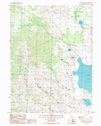 Fredonyer Peak 1989 topographic map thumbnail