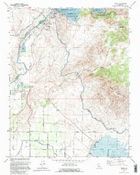 Friant 1964 topographic map thumbnail