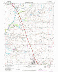 Galt 1968 topographic map preview