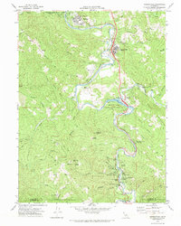 Garberville 1970 topographic map thumbnail