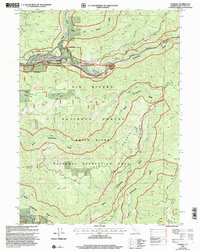Gasquet 1997 topographic map thumbnail