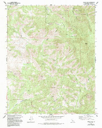 Gibbon Peak 1965 topographic map thumbnail