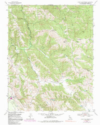 Gilroy Hot Springs 1955 topographic map thumbnail