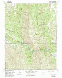 Glascock Mtn 1958 topographic map thumbnail
