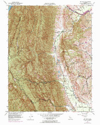 Mt. Vaca 1951 topographic map thumbnail
