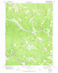 Myers Flat 1969 topographic map thumbnail