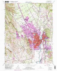Napa 1951 topographic map thumbnail