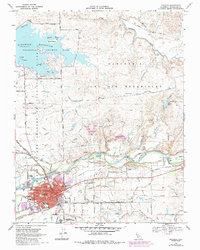 Oakdale 1968 topographic map thumbnail