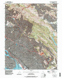Oakland East 1997 topographic map thumbnail