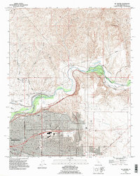 Oil Center 1992 topographic map thumbnail