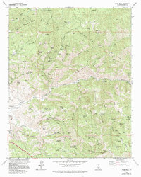 Oiler Peak 1972 topographic map thumbnail