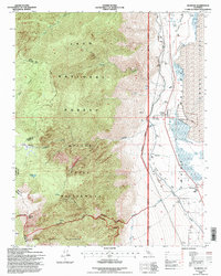 Olancha 1994 topographic map thumbnail