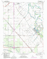 Vernalis 1991 topographic map thumbnail