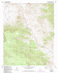 Walker Pass 1972 topographic map thumbnail
