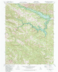 Warm Springs Dam 1978 topographic map thumbnail
