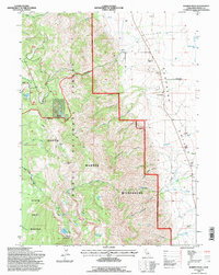 Warren Peak 1993 topographic map thumbnail